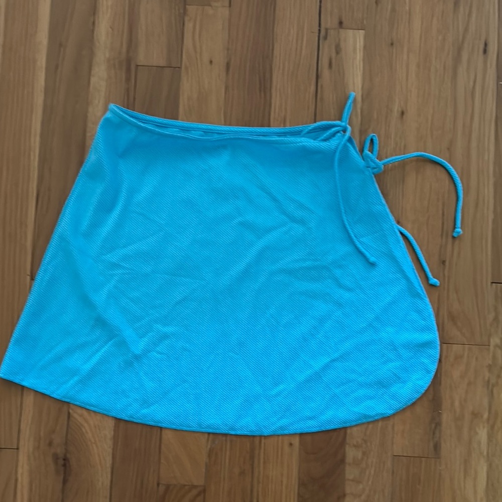 Aerie Swim coverup Vibrant Blue Wrap Skirt